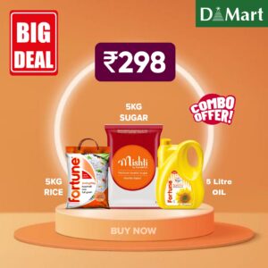 Dmart Offer today online: Get Combo of 1kg Kaju and 1 kg Badam